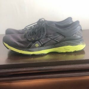 Asics Gel KAYANO 24,  Black/Lemon, 11.5